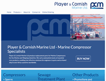Tablet Screenshot of player-cornish-marine.com
